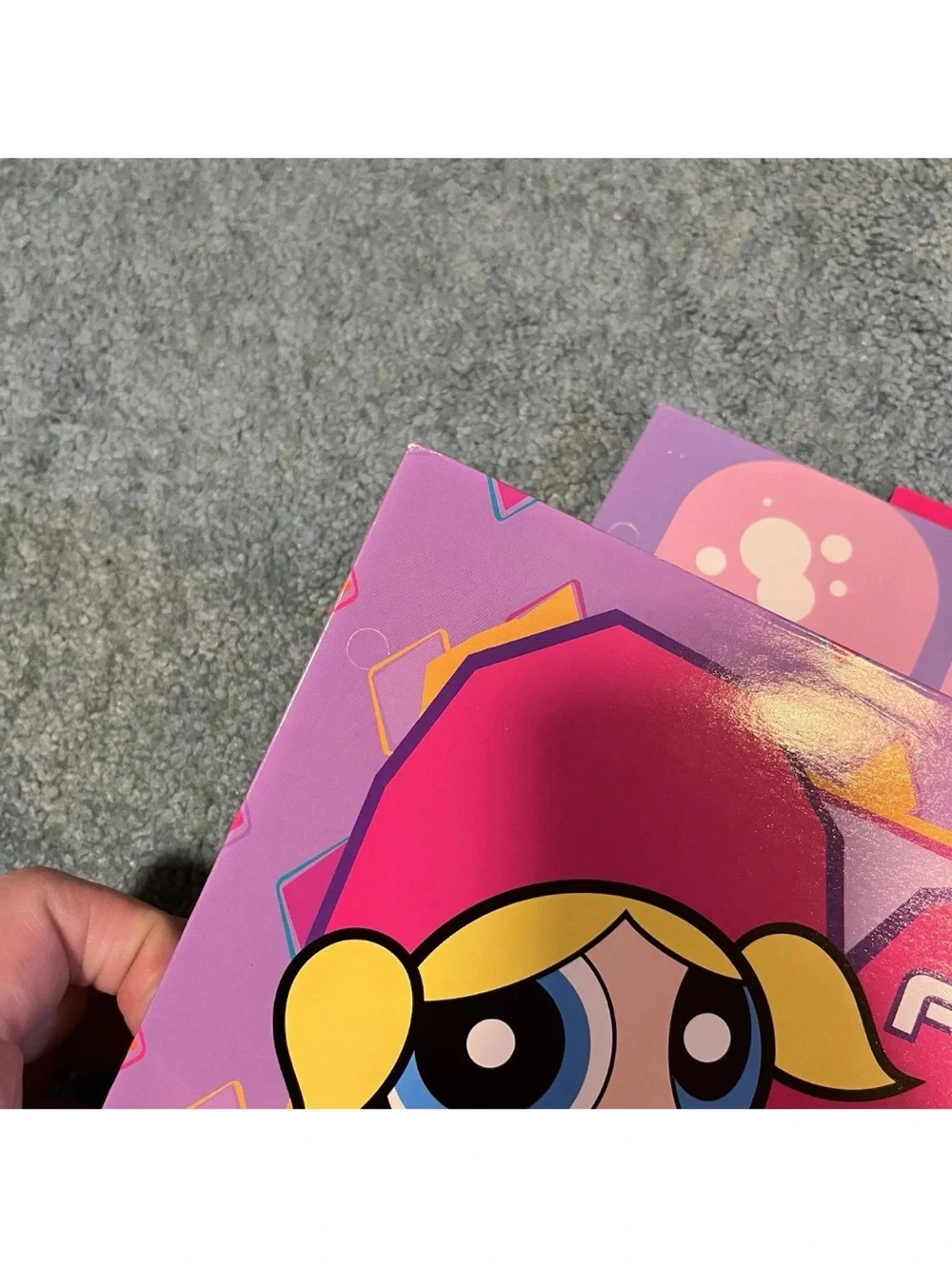 Vintage 2003 Y2K Powerpuff Girls Bundle Of 4 School Paper Folders